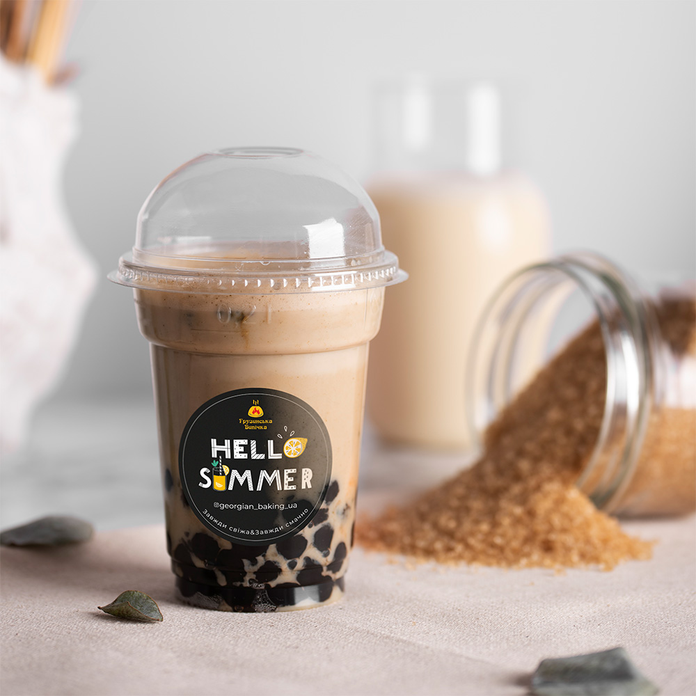 Наліпка на стакані